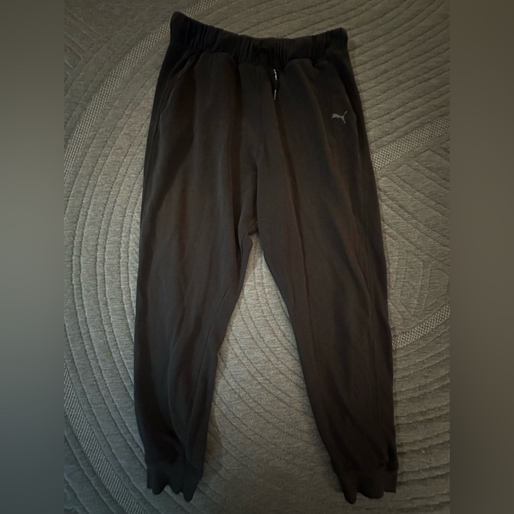 Puma Black Men's Slim Athletic Joggers